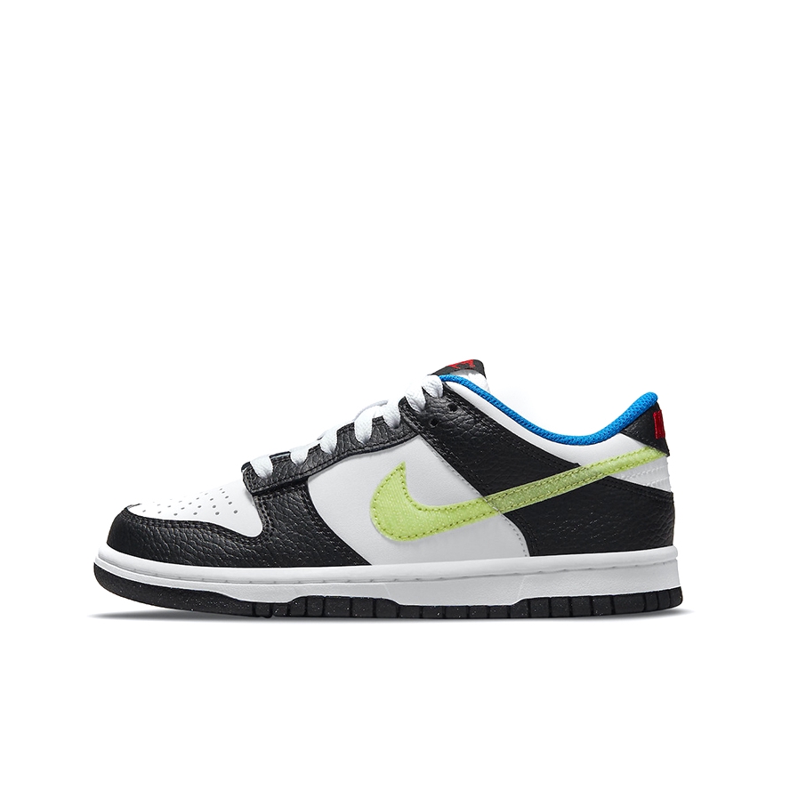 推荐商品：Nike Dunk 板鞋 经典复古百搭 Giant Hangtags White/Black-Volt GS/低帮/黑色/白色/黄色