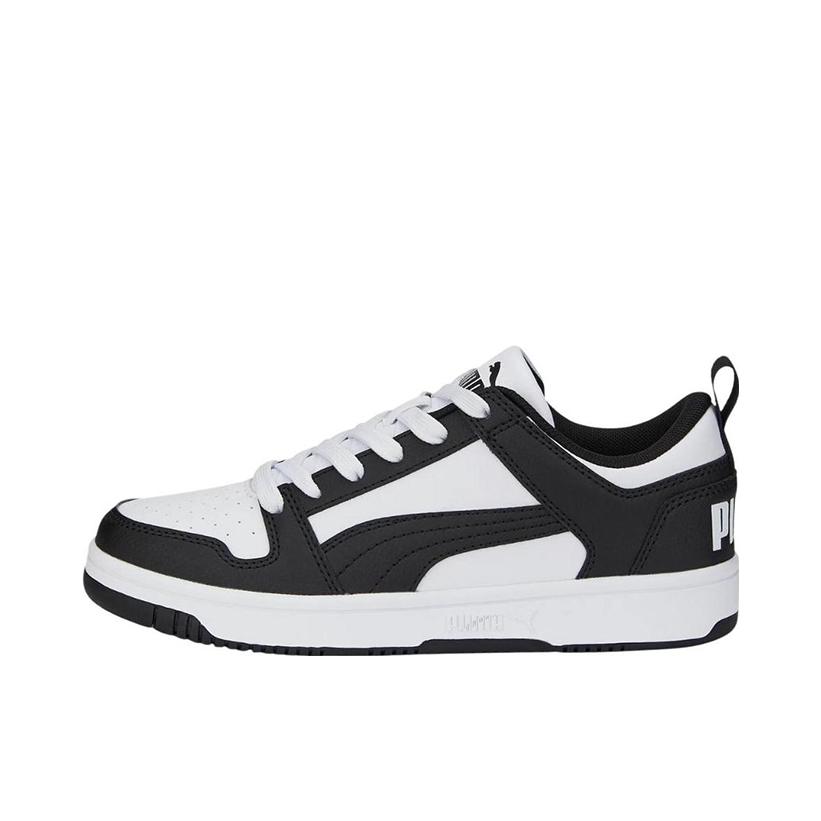 推荐商品：Puma/彪马 Rebound LayUp 小白鞋 板鞋 休闲百搭复古防滑耐磨轻松舒适透气防水运动 大童/黑色/白色