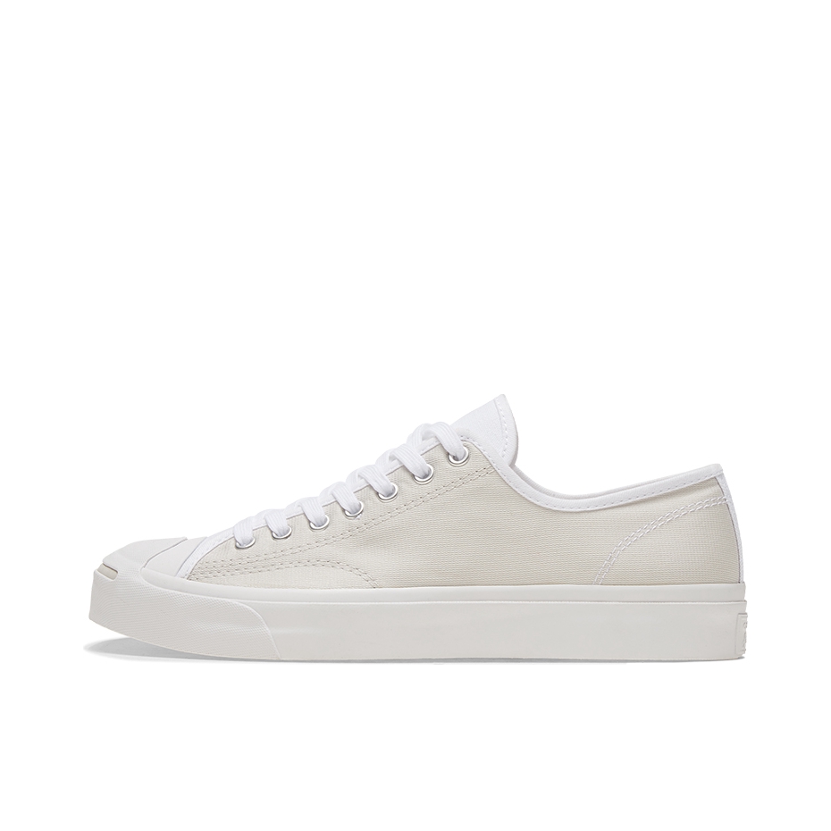 推荐商品：Converse/匡威 Jack Purcell 帆布鞋 圆头防滑耐磨减震轻便复古日常百搭 White Grey 白灰
