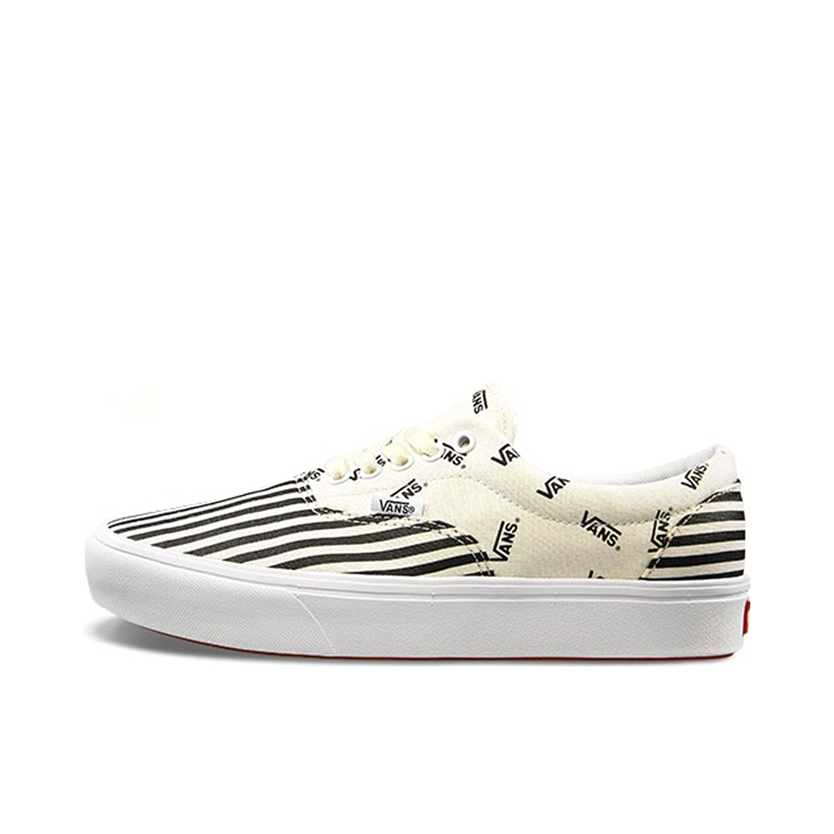 推荐商品：Vans/范斯 Era Lx Comfycusra 轻便 复古 帆布鞋 Black/Snow White/White ComfyCush/黑白条纹