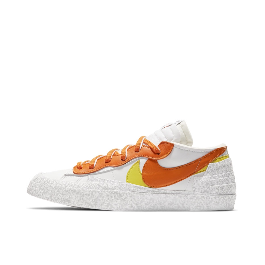 推荐商品：【520礼物】Nike Blazer 板鞋 经典复古防滑舒适百搭 Magma Orange Sacai联名/白色/橙色