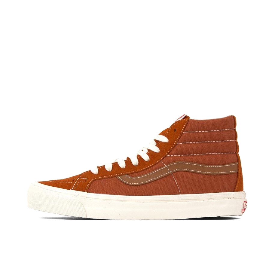 推荐商品：Vans/范斯 SK8-Hi 板鞋 潮流经典拼接复古街头厚底 Ruse/Chipmunk Vault/暗橙