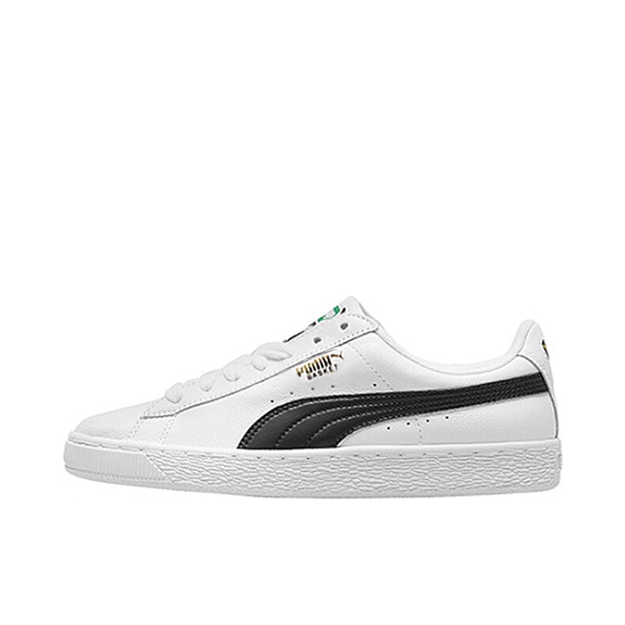 推荐商品：Puma/彪马 Capri 板鞋 复古百搭舒适轻便防滑耐磨 Black/White/Gold 黑白金