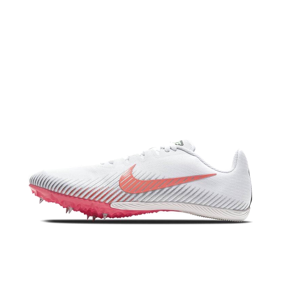 推荐商品：Nike Zoom Rival M 跑鞋 舒适时尚减震防滑耐磨田径场地短跑马拉松织物合成革 灰色/粉红
