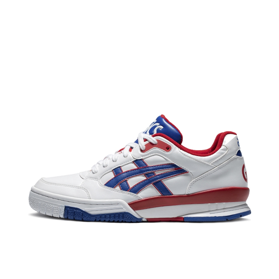 推荐商品：Asics/亚瑟士 Gel-SpotLyte 防滑耐磨 经典复古 休闲潮流 运动 合成革 板鞋 低帮/白色/蓝色/红色