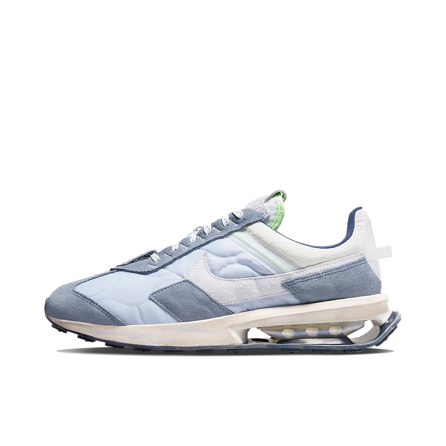推荐商品：Nike Air Max Pre-Day 跑鞋 时尚复古气垫缓震轻便拼接织物尼龙支撑合成革抓地 灰色/米白