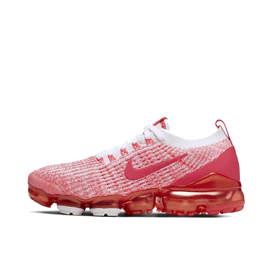 推荐商品：Nike Air VaporMax 3.0 跑鞋 全掌气垫碳板缓震透气防滑耐磨织物支撑编织圆头 Red/White 余烬红