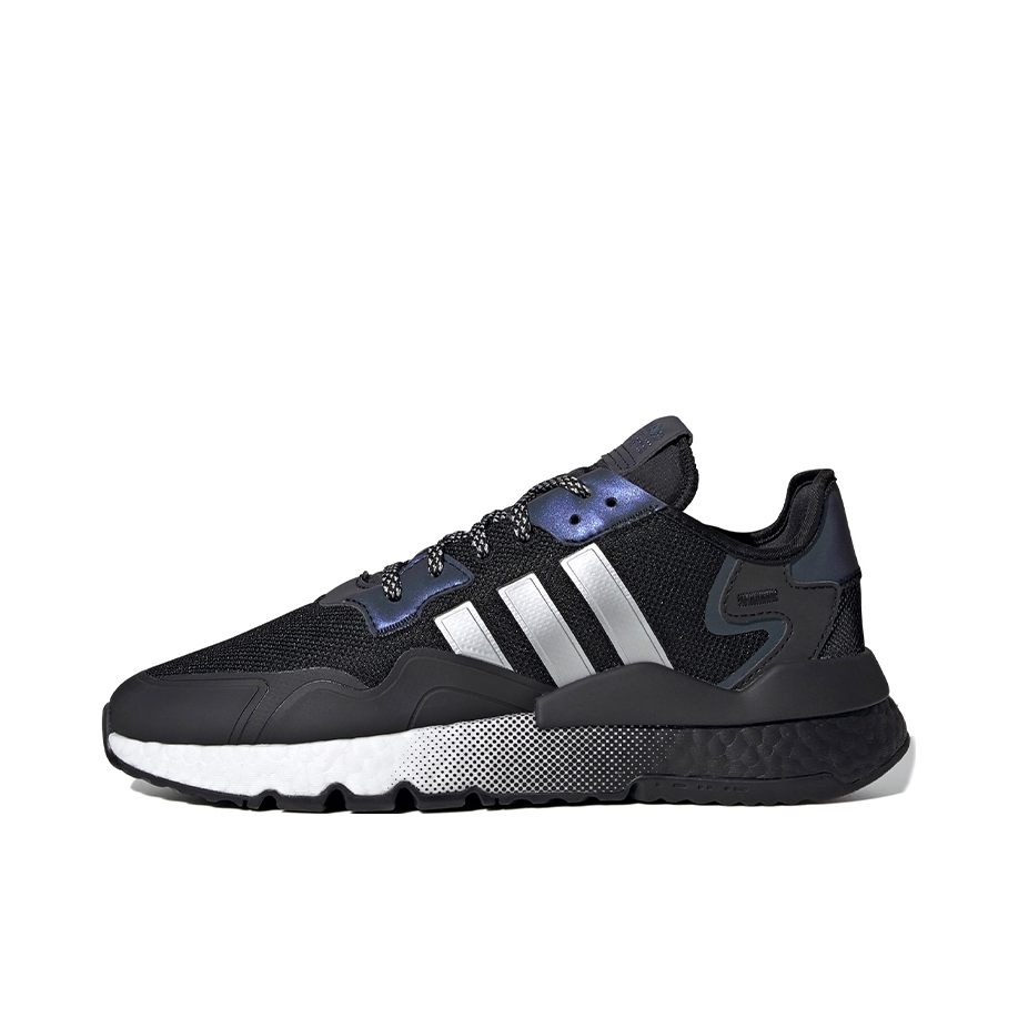 推荐商品：adidas Originals Nite Jogger BOOST 透气 防滑 支撑 中底 复古 运动休闲鞋 黑色/白色/蓝色