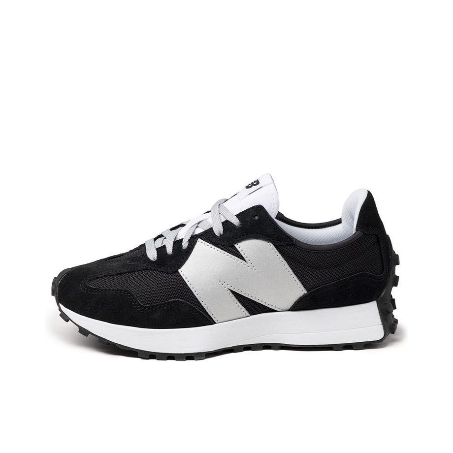 推荐商品：【IU同款】 New Balance 327 跑鞋 舒适复古防滑耐磨休闲透气减震拼接运动防水织物慢跑圆头 黑色/白色