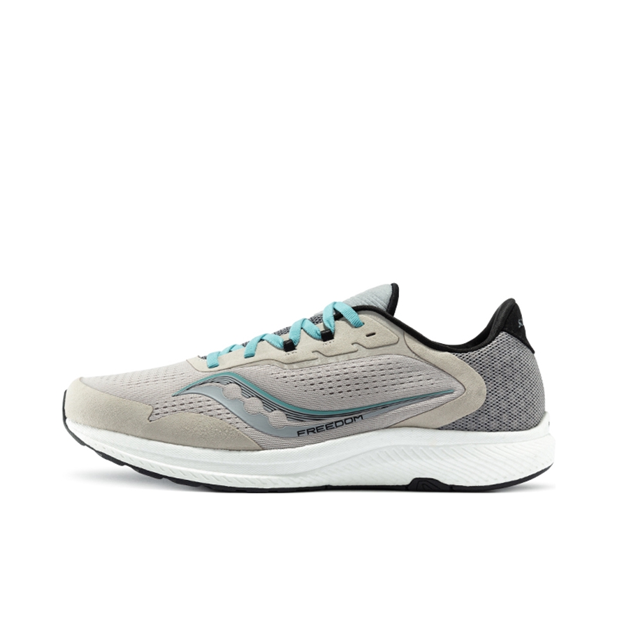 推荐商品：Saucony/索康尼 Freedom 自由 4 舒适 轻量缓震 防滑耐磨 跑鞋 灰色