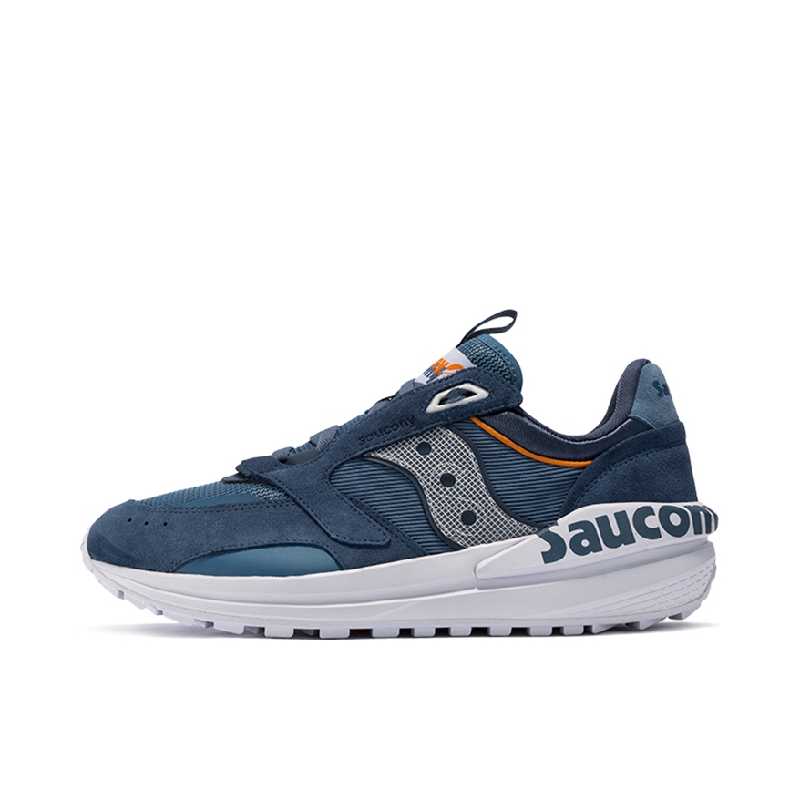 推荐商品：Saucony/索康尼 Jazz Layer 爵士 缓震透气 防滑耐磨 复古 跑鞋 蓝色