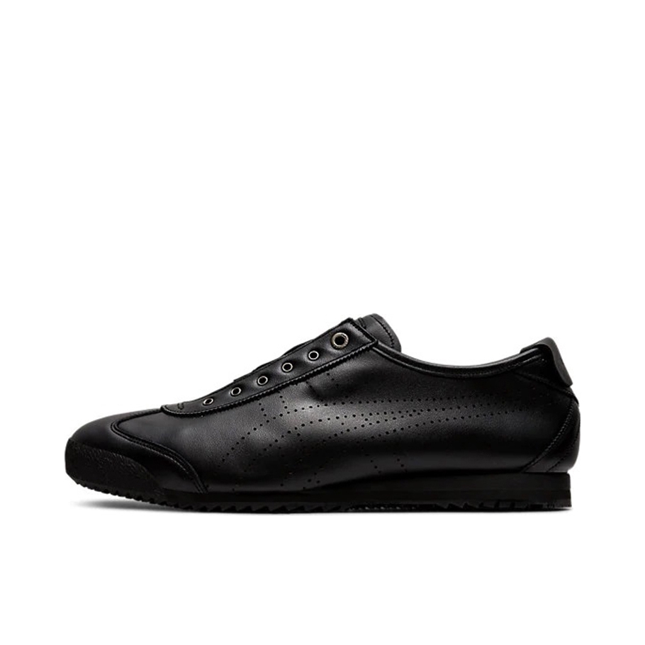 推荐商品：Onitsuka Tiger/鬼塚虎 Mexico 66 Slip-on 懒人鞋 德训鞋 运动休闲鞋 复古轻便透气一脚蹬舒适百搭 纯黑