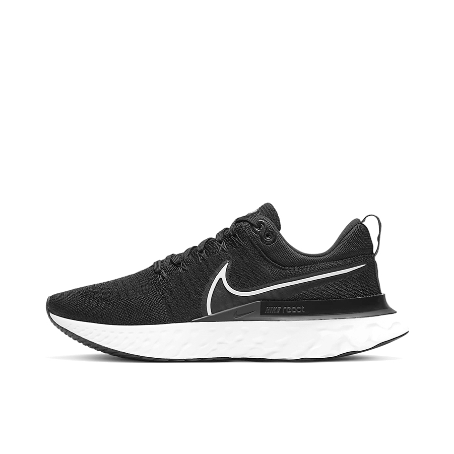 推荐商品：Nike React Infinity Run Flyknit 2 跑鞋 缓震轻便碳板回弹织物合成革防滑训练 男款/黑色/白色