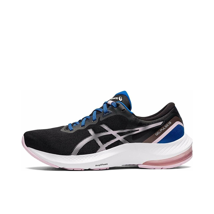推荐商品：Asics/亚瑟士 Gel-Pulse 13 跑鞋 防滑耐磨缓震回弹舒适轻便网布透气织物简约 女款/黑色/蓝色