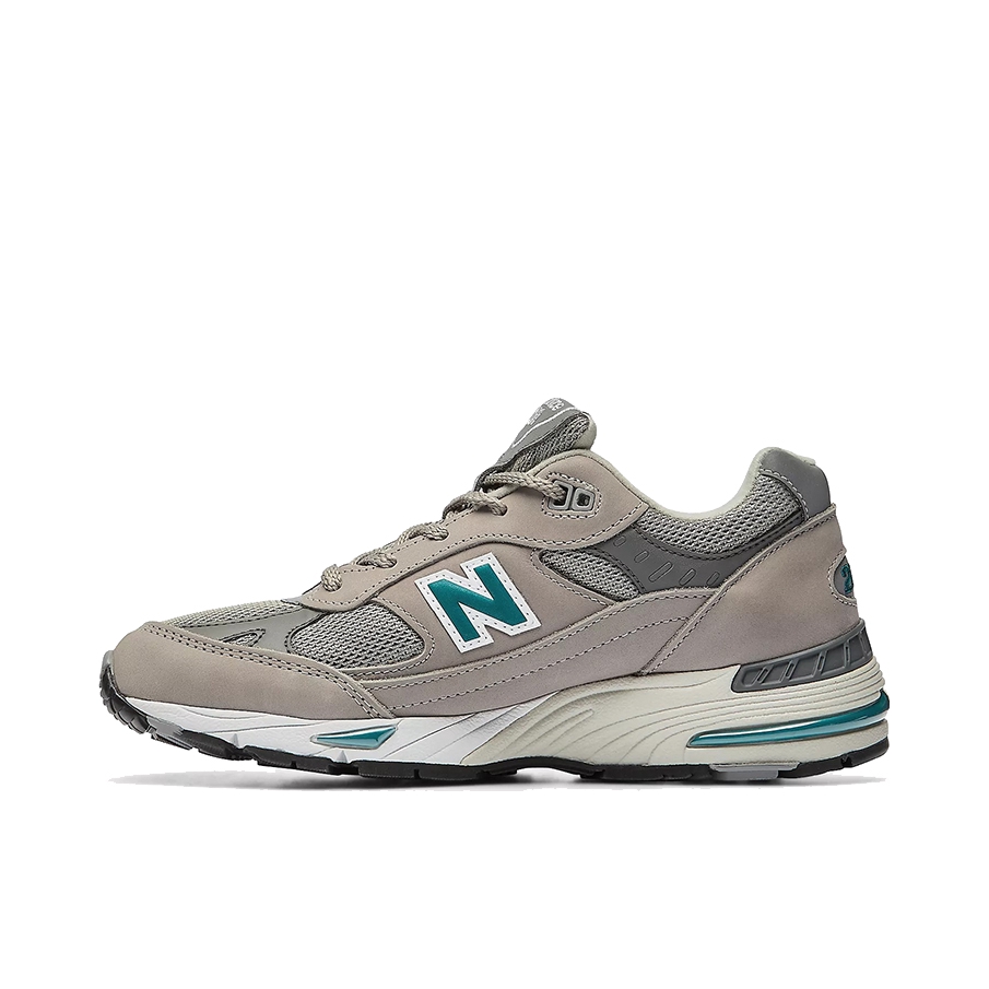 推荐商品：New Balance 991 跑鞋 舒适减震防滑耐磨织物网布透气经典复古休闲运动百搭通勤贴合 雾灰/绿色