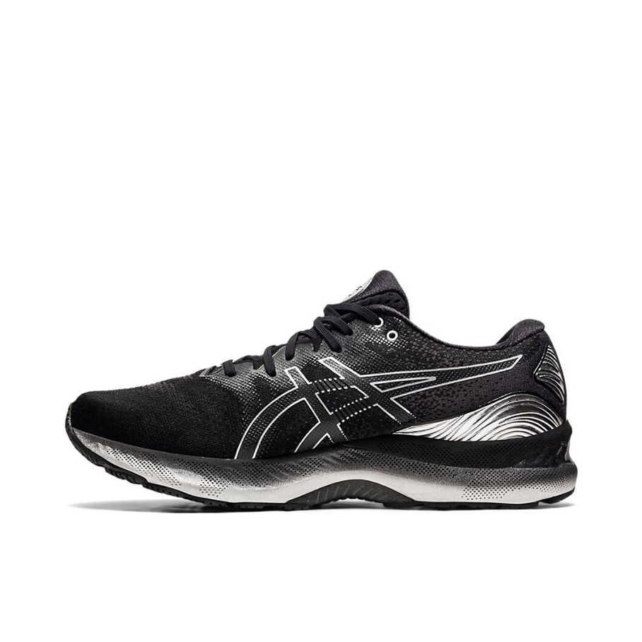 推荐商品：Asics/亚瑟士 Gel-Nimbus 23 跑鞋 缓震回弹防滑耐磨网面透气舒适支撑马拉松时尚织物圆头 黑色/银色