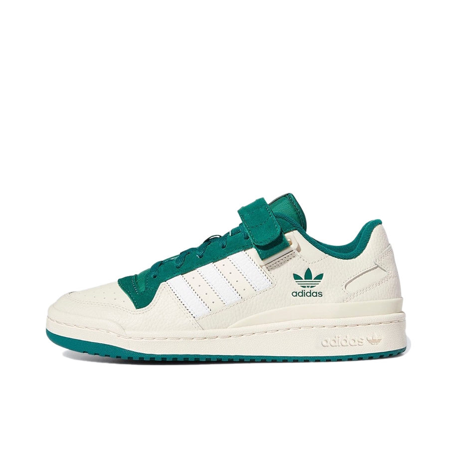 推荐商品：adidas Originals Forum 板鞋 轻便复古防滑时尚魔术贴篮球风薄底包裹性 白色/草绿