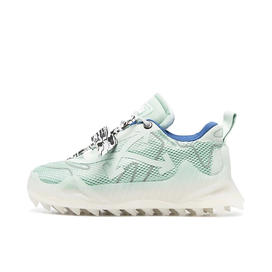 推荐商品：OFF-WHITE ODSY-1000 时尚百搭 舒适轻便 减震回弹 防滑耐磨 运动潮流 拼接 圆头 织物网布 休闲鞋 OWIA180E19800126 浅绿