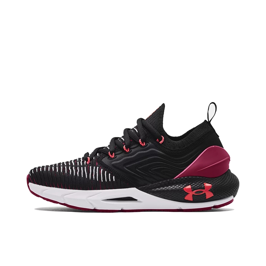 推荐商品：Under Armour/安德玛 Hovr Phantom 2 INKNT 回弹耐磨 健身训练 缓震网面 轻质 透气 织物 运动 跑鞋 女款/黑色/紫红