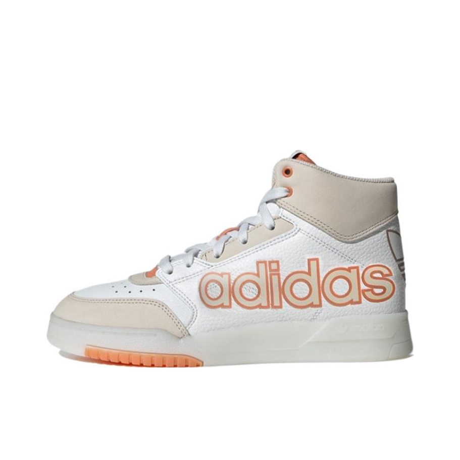 推荐商品：adidas Originals Drop Step 板鞋 复古耐磨透气舒适百搭 米白/粉色