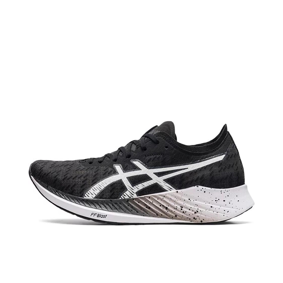 推荐商品：Asics/亚瑟士Magic Speed 1.0 碳板竞速 防滑耐磨 缓震回弹 舒适透气 织物 运动 跑鞋 黑色/白色