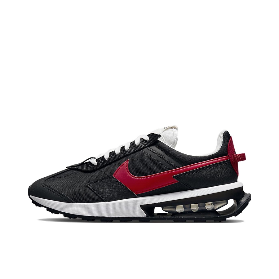 推荐商品：Nike Air Max Pre-Day 跑鞋 时尚复古气垫缓震轻便拼接织物尼龙支撑合成革抓地 黑色/红色/白色