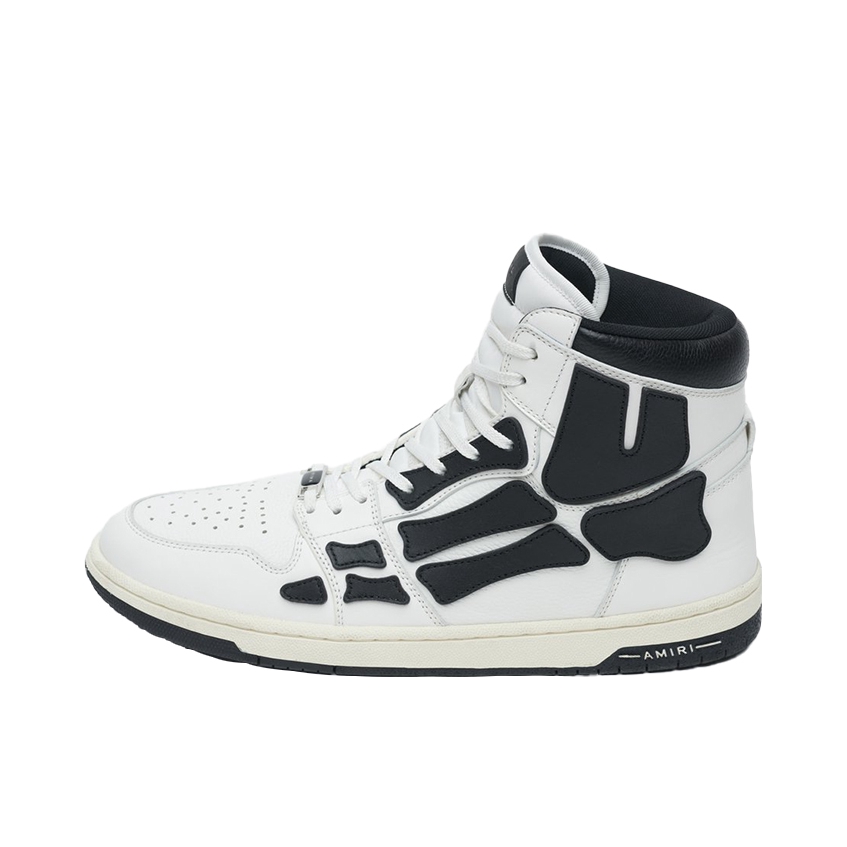 推荐商品：AMIRI Skel-top Hi 板鞋 时尚舒适休闲 白色/黑色