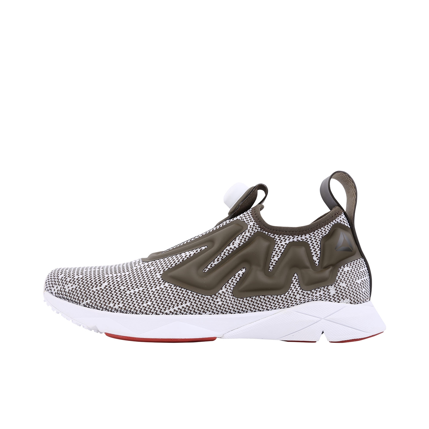 推荐商品：Reebok/锐步 Pump Supreme 运动休闲鞋 时尚百搭舒适轻便防滑耐磨减震透气一脚蹬 Olive/LightGrey/White

 灰绿