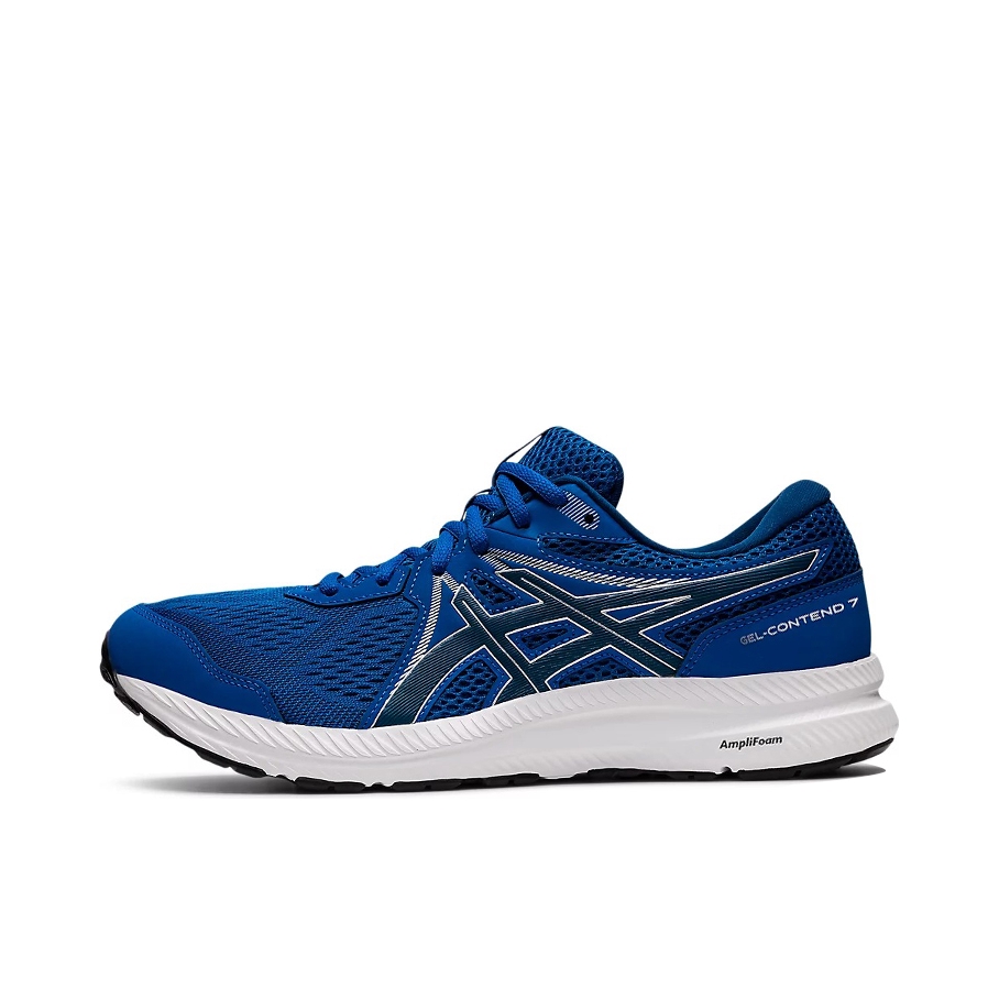 推荐商品：Asics/亚瑟士 Gel-Contend 7 跑鞋 缓震回弹入门级短跑运动平跟轻便 靛蓝色