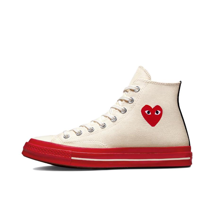 推荐商品：Converse/匡威 1970s 帆布鞋 圆头防滑经典复古轻便时尚拼接百搭 CDG联名/高帮/米红