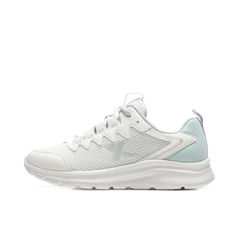 推荐商品：特步 网面透气 减震轻便 防滑耐磨 软底 时尚潮流 跑鞋 878218110085 帆白/泡沫绿