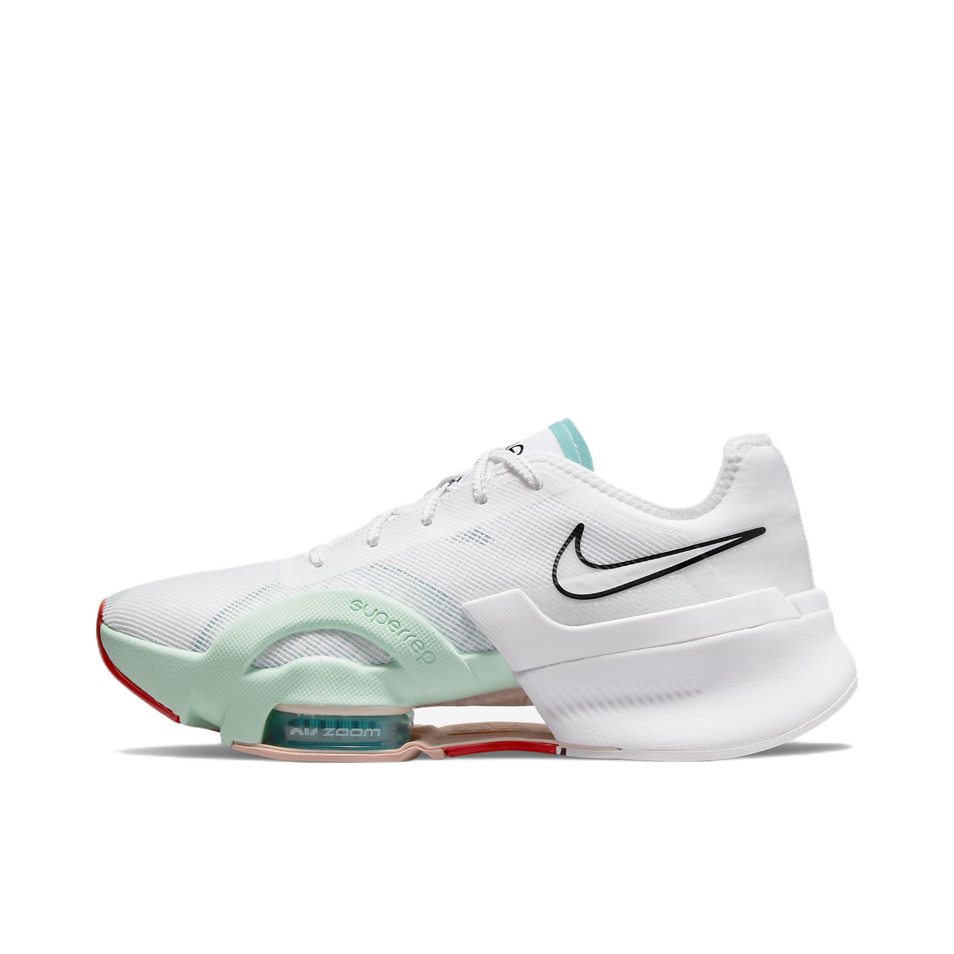 推荐商品：Nike Air Zoom SuperRep 3 减震 防滑 耐磨 综合 训练鞋 男款/白色/蓝色
