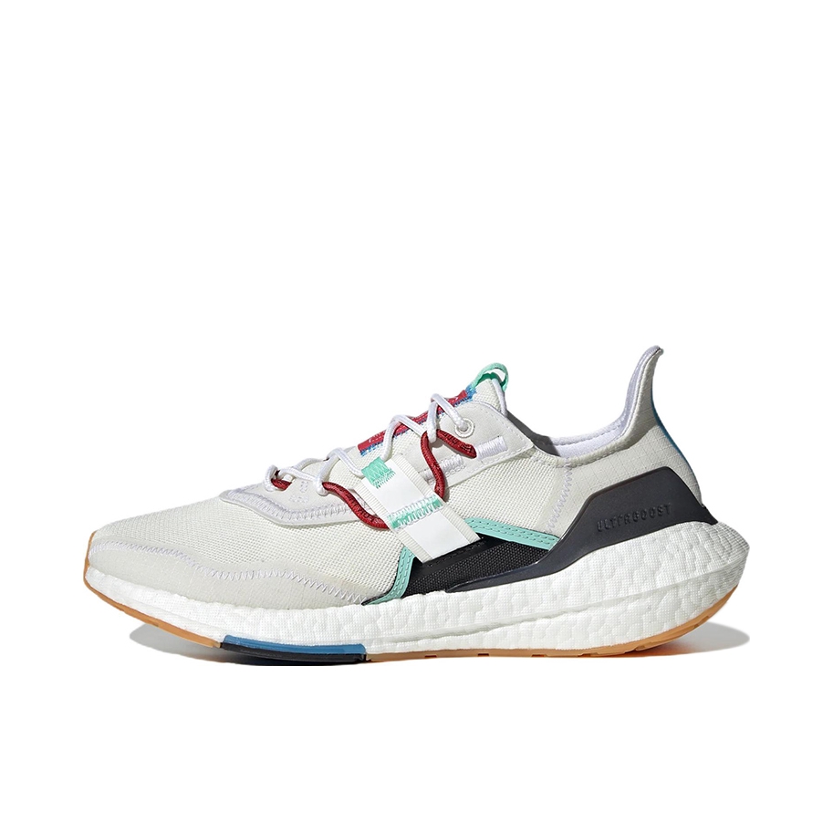 推荐商品：adidas Ultra Boost 22 经典UB 跑鞋 爆米花防滑耐磨缓震回弹织物休闲随心畅跑抗扭转 灰色/藏青/蓝色