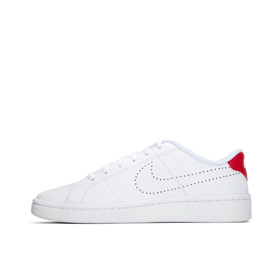 推荐商品：Nike Court Royale 2 板鞋 时尚百搭舒适透气缓震轻便防滑耐磨休闲 白色/大学红