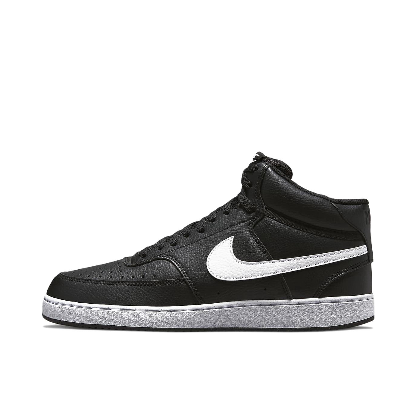 推荐商品：Nike Court Vision 板鞋 复古缓震抓地防滑轻便 中帮/Next Nature/黑色/白色