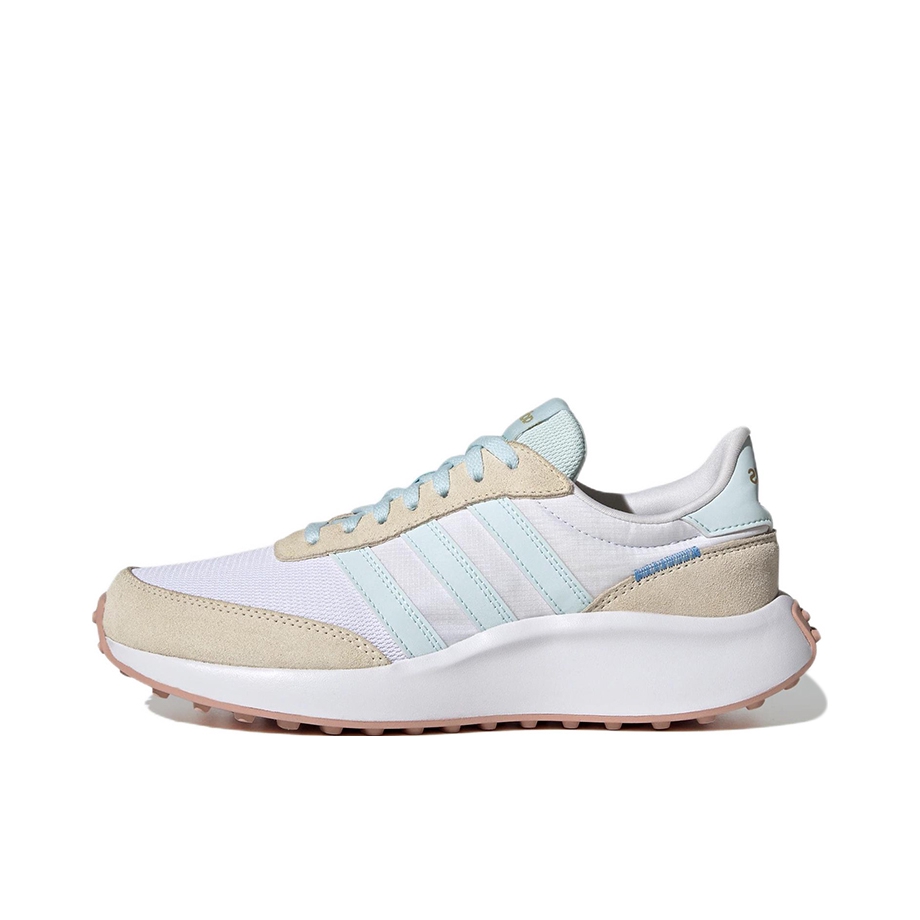 推荐商品：adidas Run 70s 运动休闲鞋 防滑耐磨轻便透气舒适复古 女款/白色/黄色