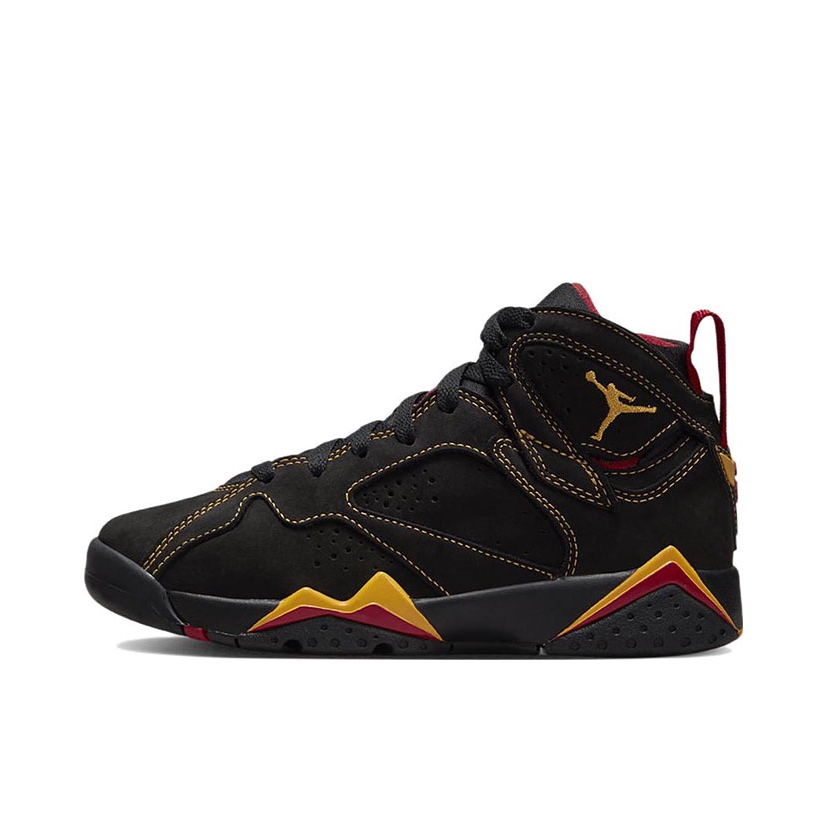 推荐商品：Air Jordan 7 运动休闲鞋 时尚防滑耐磨复古支撑合成革网布潮流 2022/GS/黑色/红色/橙色