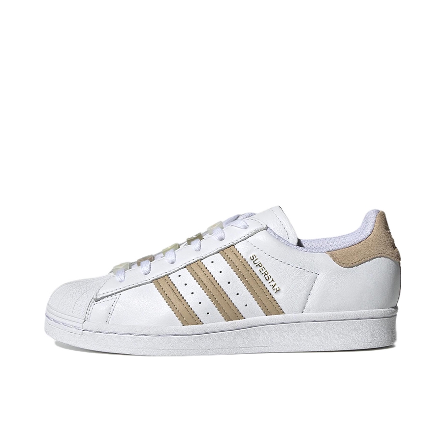 推荐商品：【宋雨琦同款】 adidas Originals Superstar 板鞋 轻便贝壳头薄底舒适百搭耐磨复古 白色/褐色