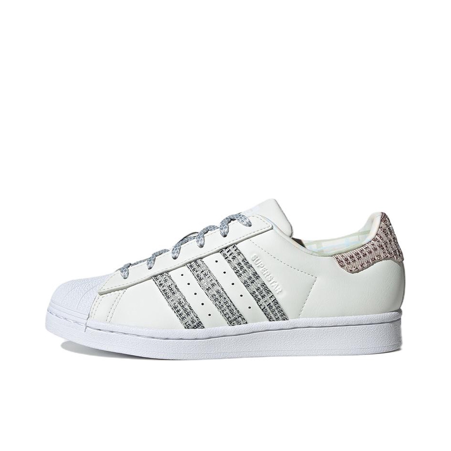 推荐商品：【宋雨琦同款】 adidas Originals Superstar 板鞋 轻便贝壳头薄底舒适百搭耐磨复古 米白/灰色