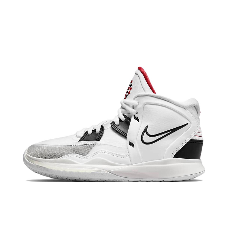 推荐商品：Nike Kyrie 8 infinity 欧文8 防滑耐磨 减震透气 包裹性 实战 织物 合成革 舒适百搭 篮球鞋 GS/白水泥/白黑