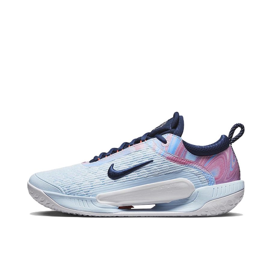 推荐商品：Nike Court Zoom NXT 织物 防滑耐磨 舒适减震 运动 硬地 网球鞋 蓝色/粉色