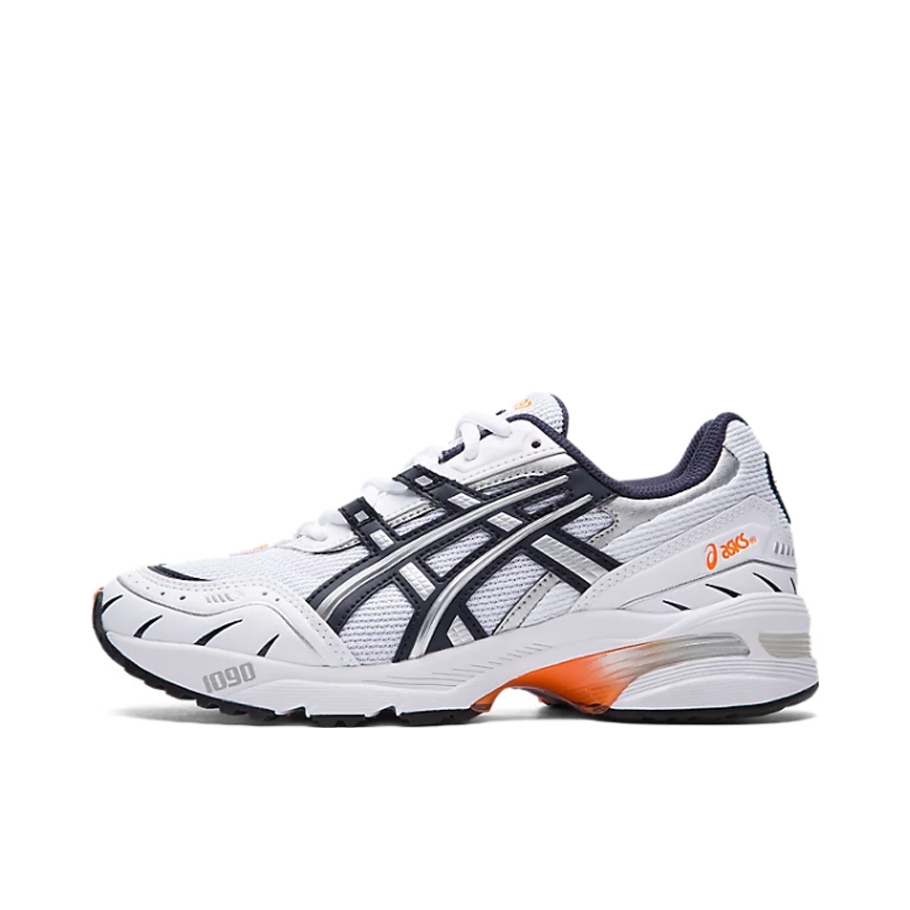 推荐商品：Asics/亚瑟士 Gel-1090 跑鞋 防滑耐磨舒适透气缓震稳定复古织物合成革慢跑耐用流光风 女款/黑色/白色/橙色