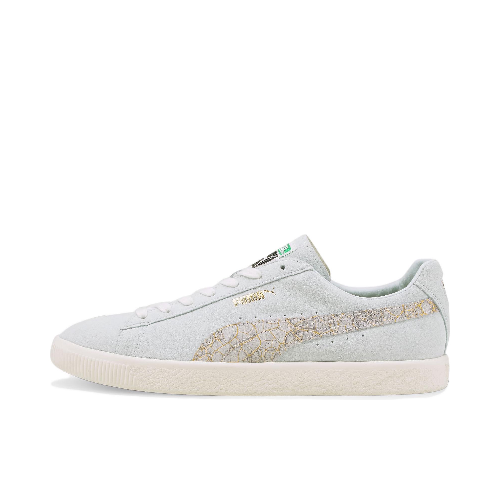 推荐商品：Puma/彪马 Basket VTG 板鞋 复古耐磨潮流时尚舒适轻便运动 蓝色/白色/金色