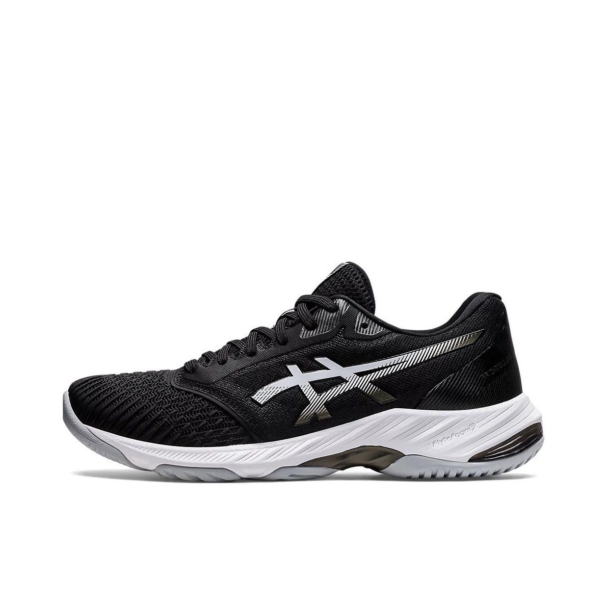 推荐商品：Asics/亚瑟士 Netburner Ballistic FF 3 缓震轻便 防滑耐磨 轻量回弹 透气 防水 织物 支撑 圆头 排球鞋 黑/白