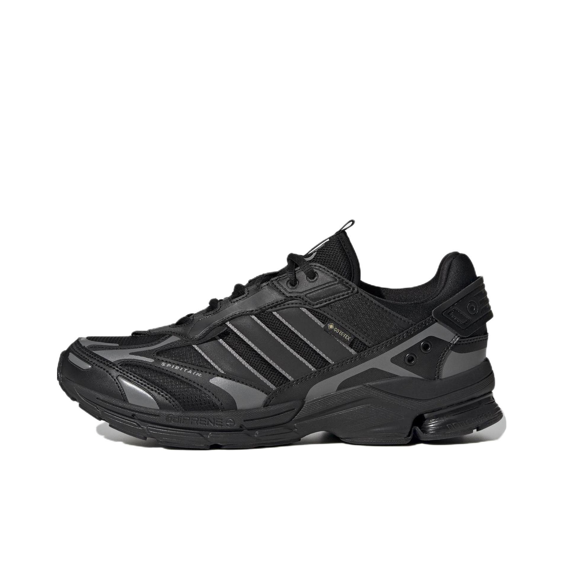 推荐商品：adidas Spiritain 2000 跑鞋 减震防滑耐磨休闲复古织物防水合成革轻运动 黑色/灰色