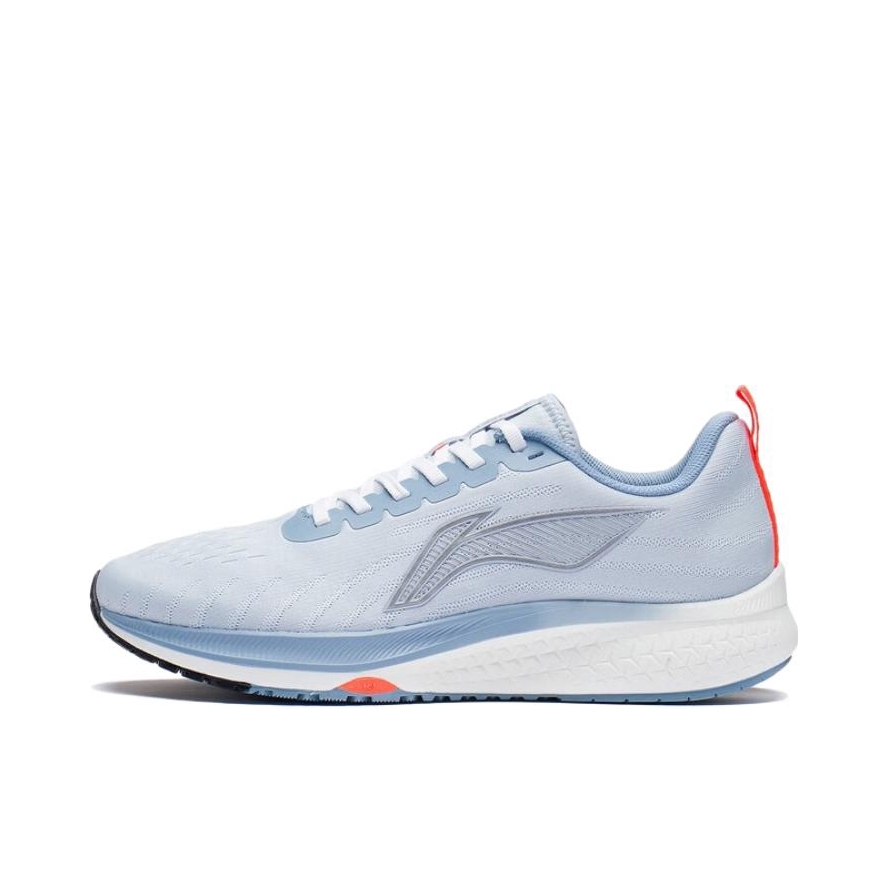 推荐商品：李宁 赤兔5 支撑稳定 防滑耐磨 透气回弹 轻便减震 跑鞋 曙灰色/银色