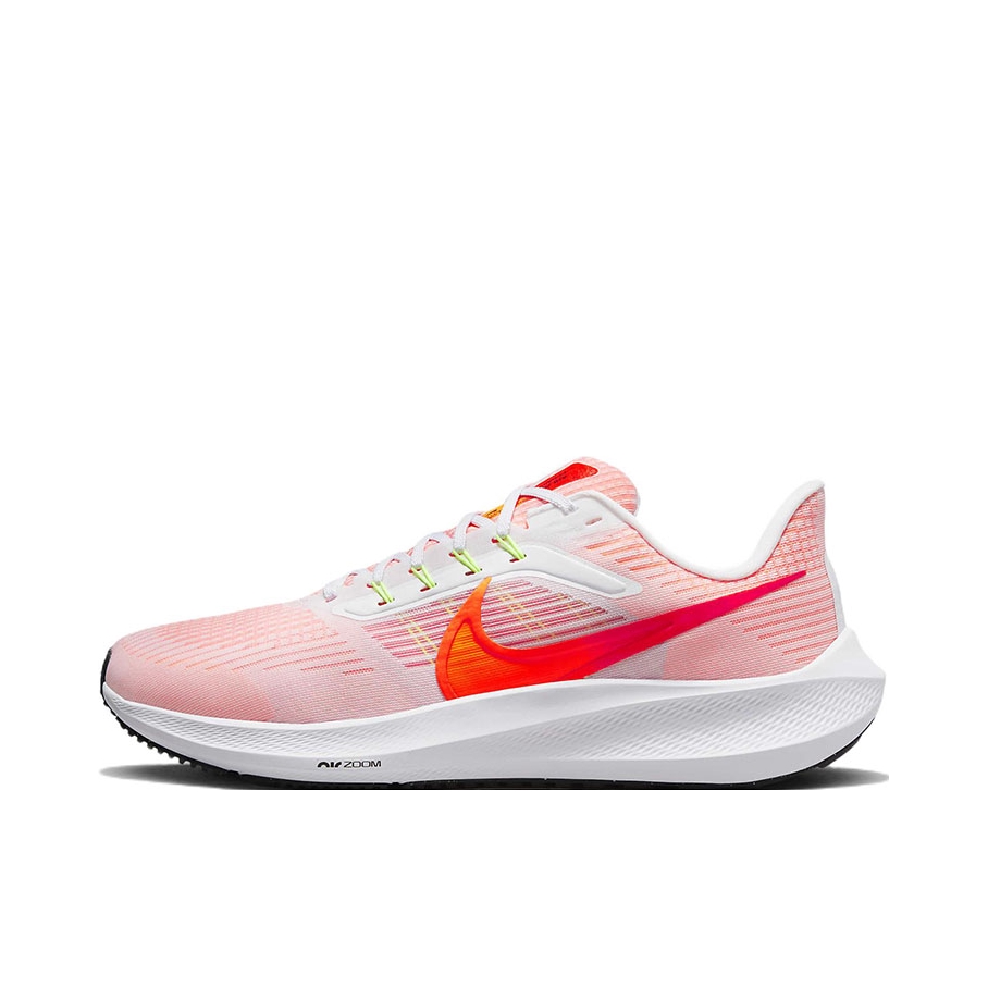 推荐商品：Nike Air Zoom Pegasus 39 跑鞋 缓震轻质网面透气马拉松回弹织物运动圆头包裹性支撑 男款/粉色
