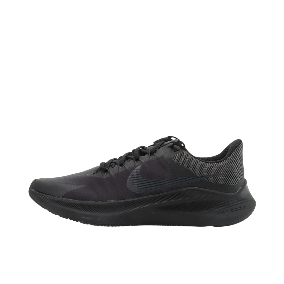 推荐商品：Nike Zoom Winflo 8 跑鞋 缓震轻便网面透气防滑耐磨碳板防水防泼水气垫回弹包裹性 黑武士