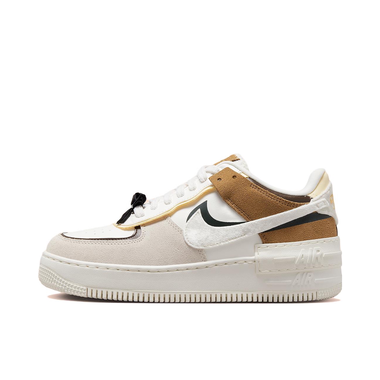 推荐商品：Nike Air Force 1 空军一号 板鞋 轻便舒适百搭耐磨防滑复古 Shadow/女款/白色/灰色/棕色
