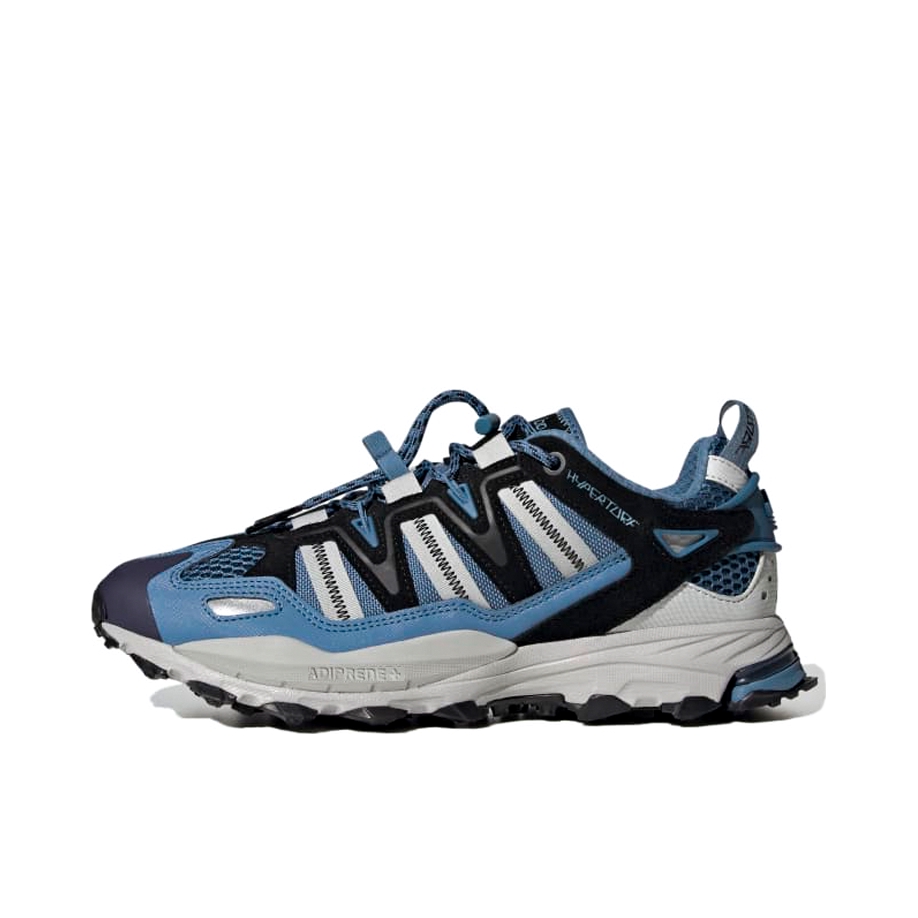 推荐商品：adidas Originals Hyperturf 防滑耐磨 减震支撑 舒适 复古 织物 户外 休闲鞋 蓝色/黑色/银灰